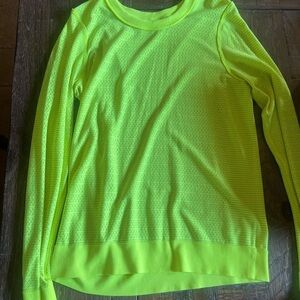 Neon lululemon long sleeve shirt